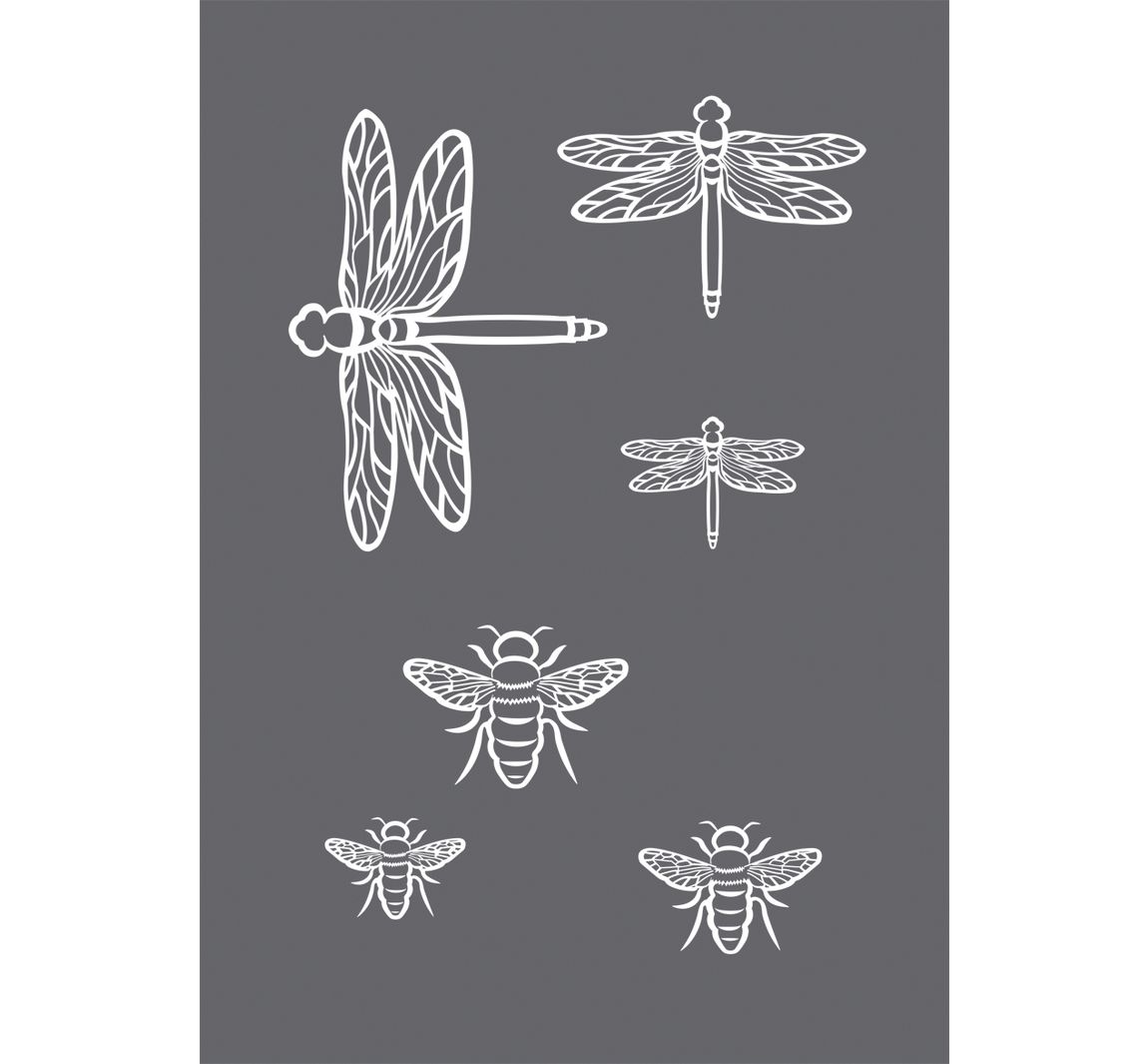 Sjabloon "Insecten" met Scraper