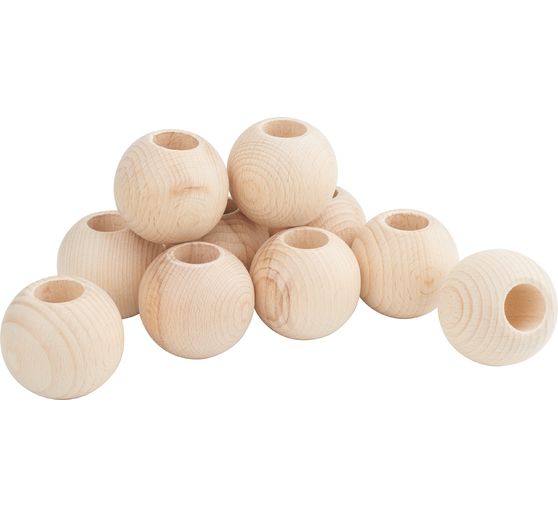 VBS Wooden balls with large hole "Ø 50 mm"