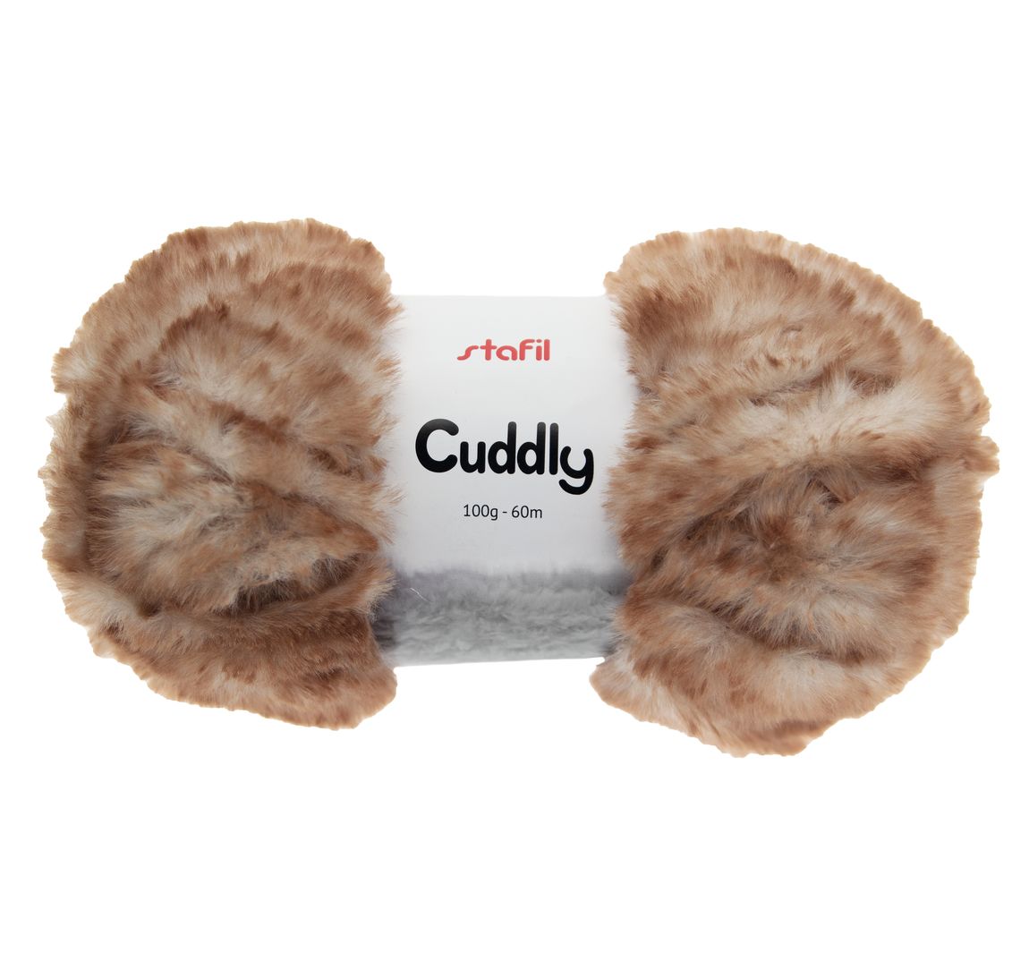 Wol "Cuddly" - Crème/zandmelange