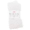 Pluche stof "Wollige krullen" Wit