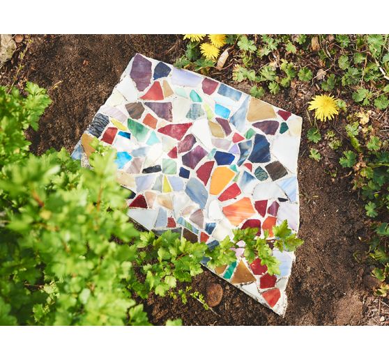 Transparent mosaic glue