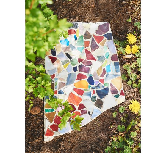 Transparent mosaic glue