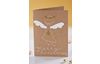 double cards with envelopes "Kraft paper", DIN A6, 50 pieces