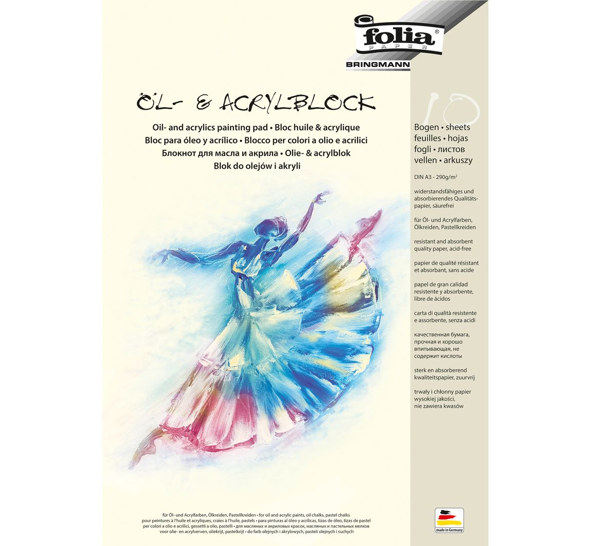 Olie-acrylverfblok - DIN A3