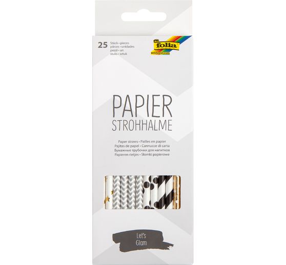 Papieren rietjes, 25 stuks