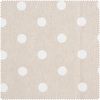 Katoenen stof "Punten" Beige-Bruin