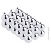 Kerstballen van kunststof, 36 stuks Zilver