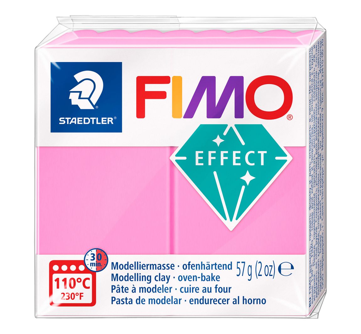 FIMO effect "Neon" - Neon-Roze