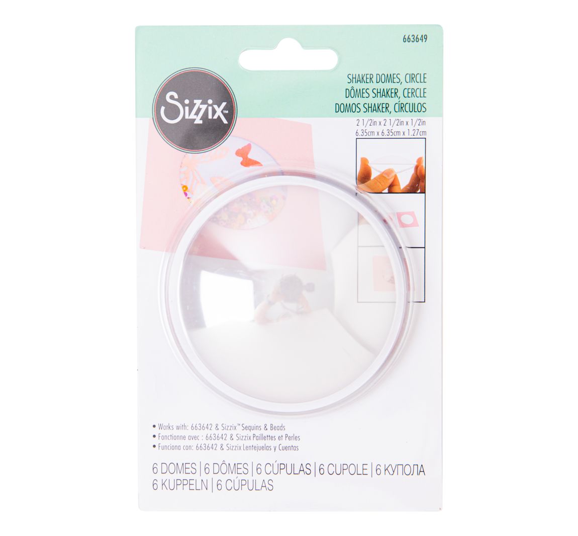 Sizzix Shaker Domes "Rond" - Groot