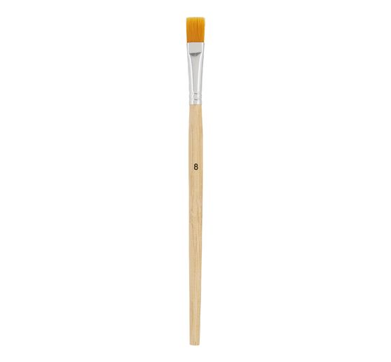 VBS Flat brush synthetic hair "Size 8", 50 pieces