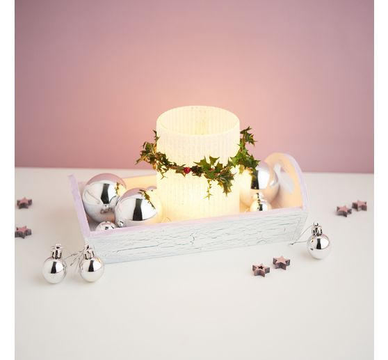 Kerstballen van kunststof, 18 stuks