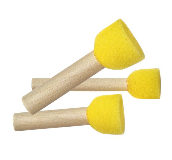 Sponge stick brush, VBS, set of 3