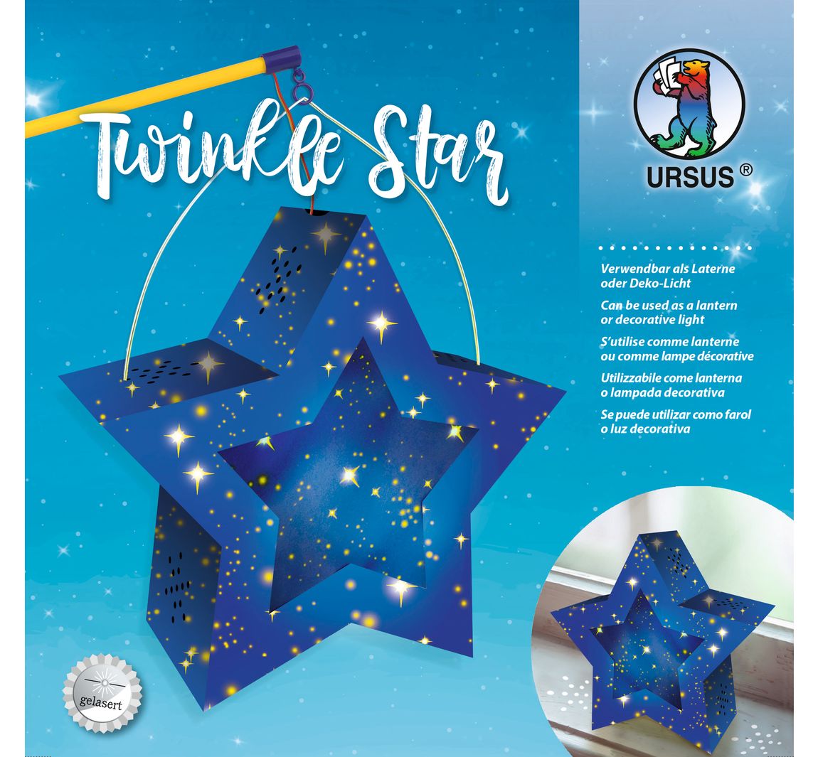 Lantaarnknutselkit "Twinkle Star" - Sterrenhemel