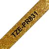 Brother P-touch Premium writing tape, 12 mm Black on glitter gold