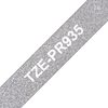 Brother P-touch Premium schrijfband, 12 mm Wit op glitter zilver