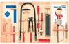 Fretsaw tool cabinet, 18 pcs.