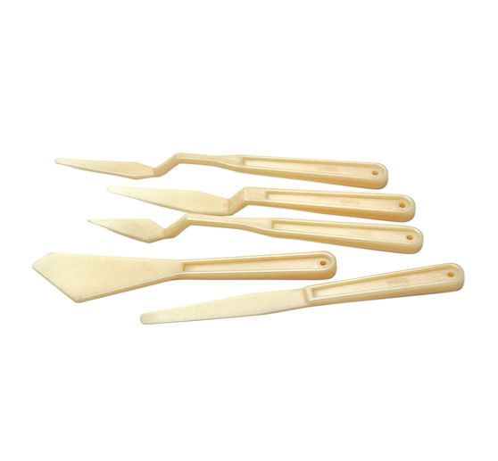VBS Plastic spatula, set of 5