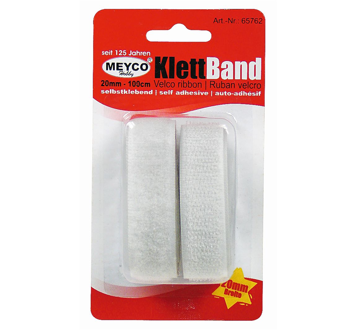 Klittenbandzelfklevend - Wit