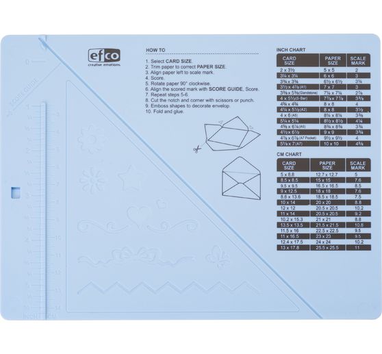 Folding board for cards, envelopes & boxes
