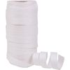 Katoen gestreept lint "Cottonfield", 10 mm Wit
