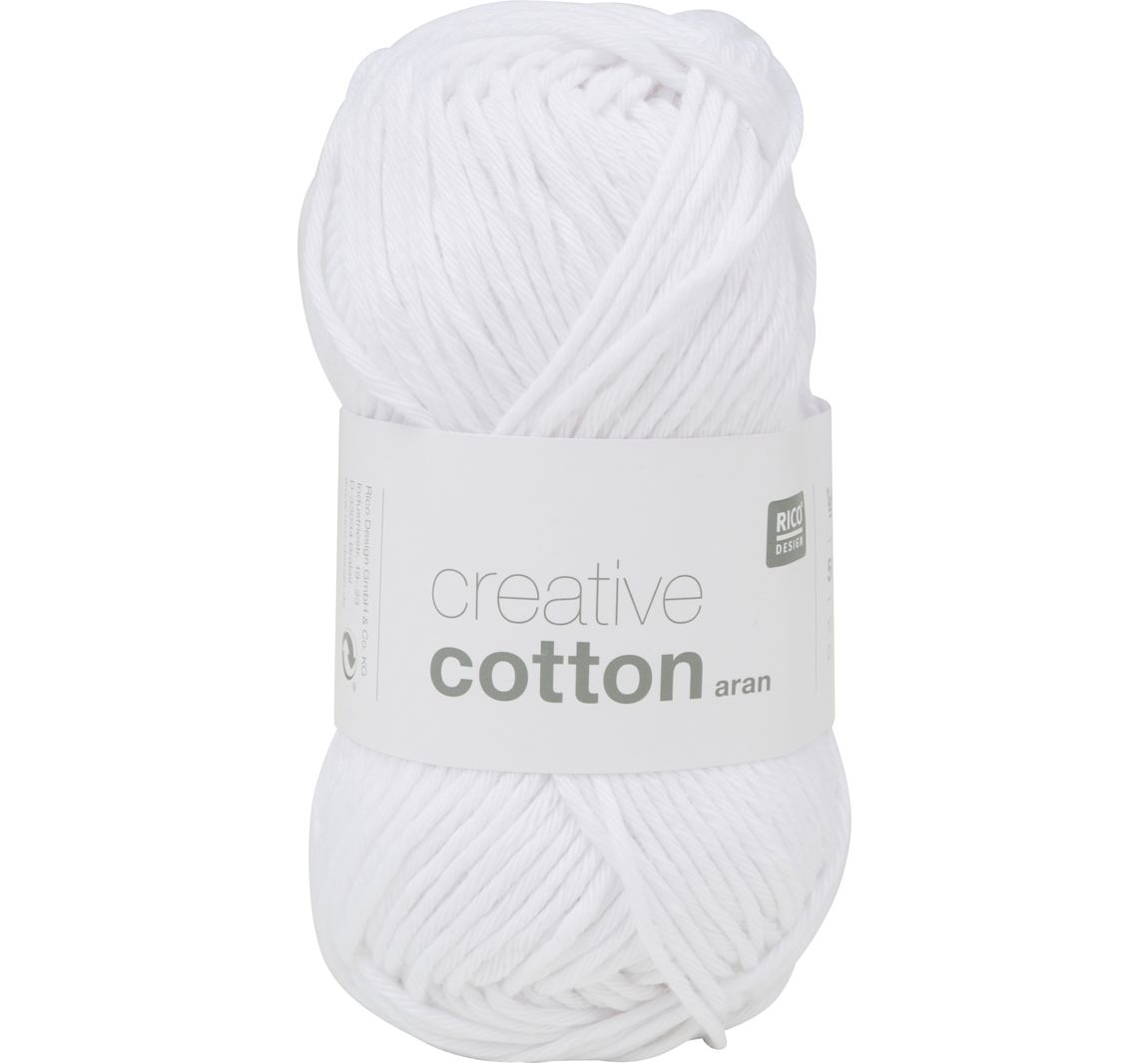Rico Design Creative Cotton aran - Wit