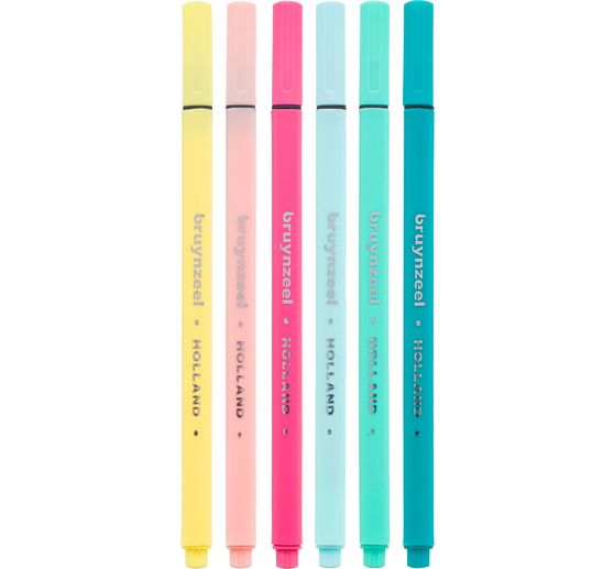 Bruynzeel Fineliners-Set, 6 stuks