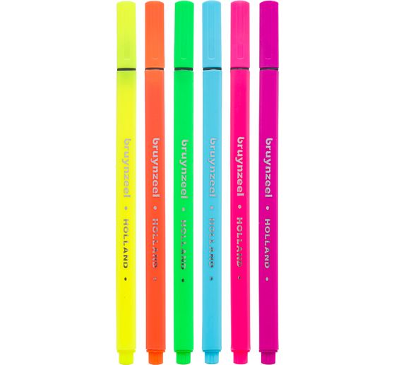 Bruynzeel Fineliners-Set, 6 stuks