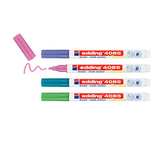 edding 4085 krijtmarker set van 4, 1 - 2 mm