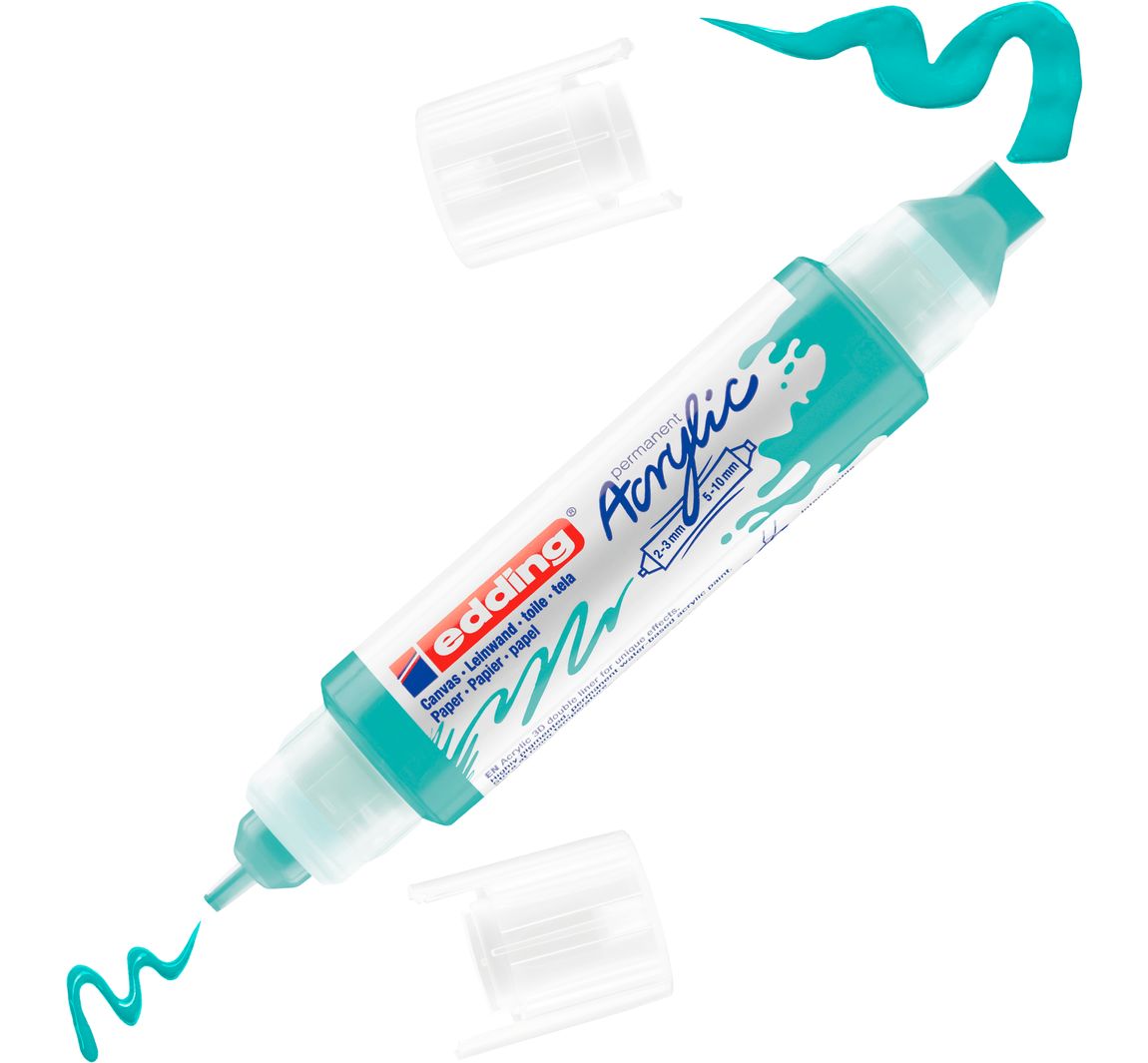 edding 5400 Acrylic "Acryl 3D - Double Liner" - Weelderig-Turkoois