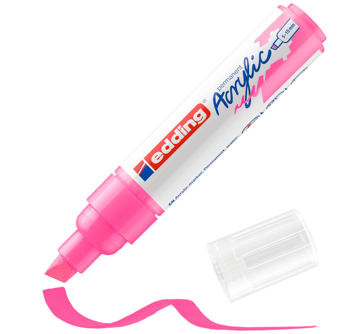 edding 5000 Acrylic "Acrylmarker - Wide" - Neon-Rozig