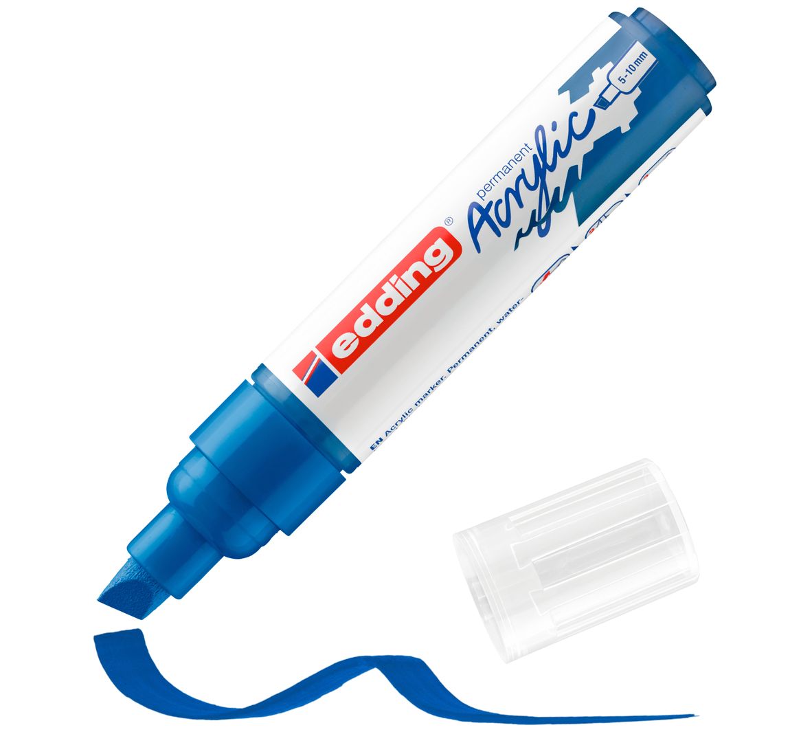 edding 5000 Acrylic "Acrylmarker - Wide" - Gentiaanblauw