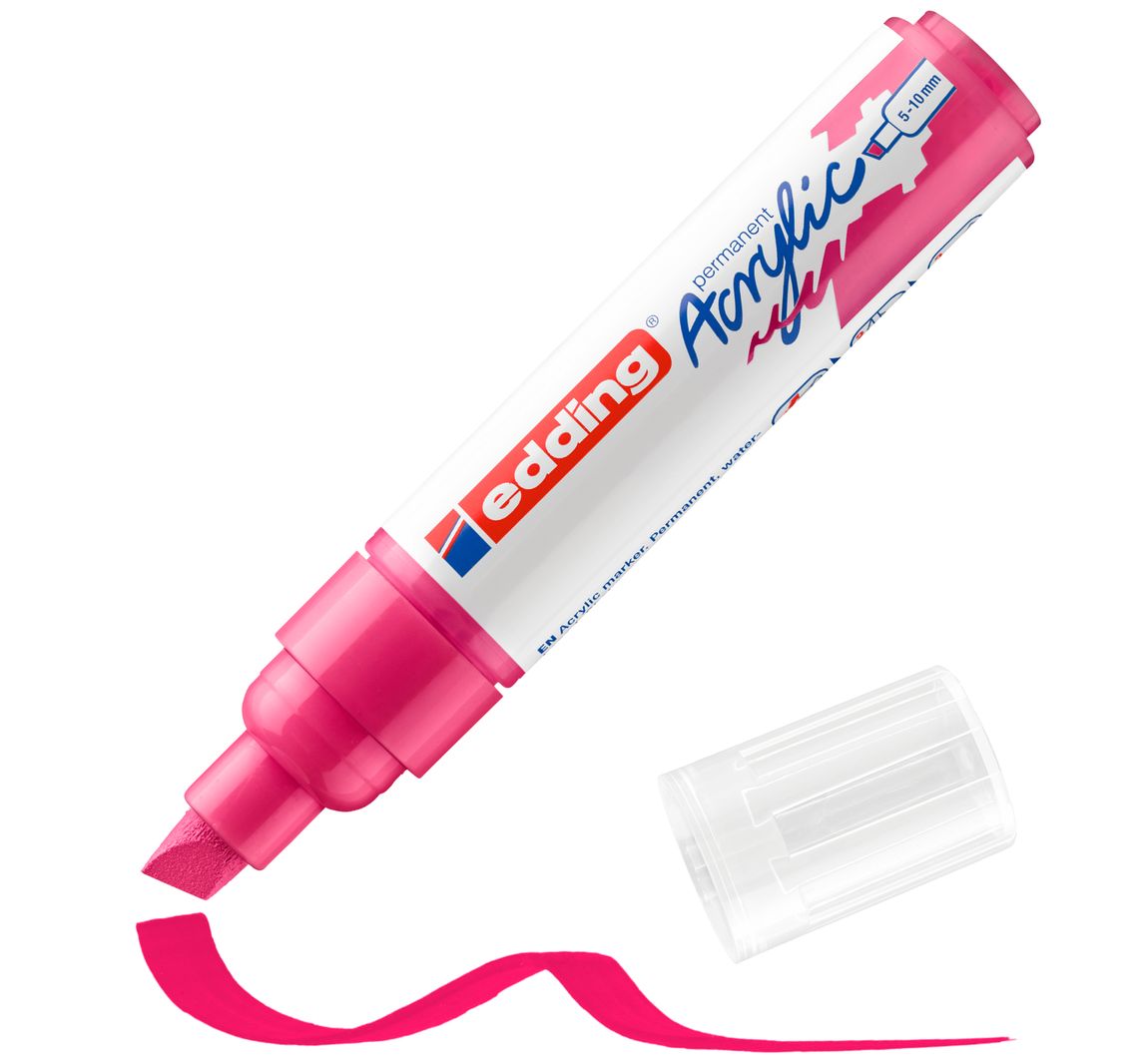 edding 5000 Acrylic "Acrylmarker - Wide" - Telemagenta