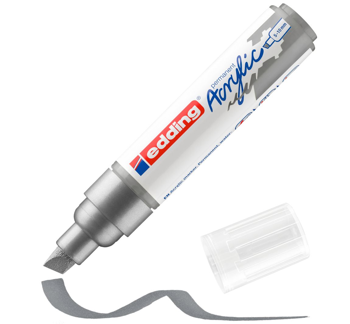 edding 5000 Acrylic "Acrylmarker - Wide" - Zilver