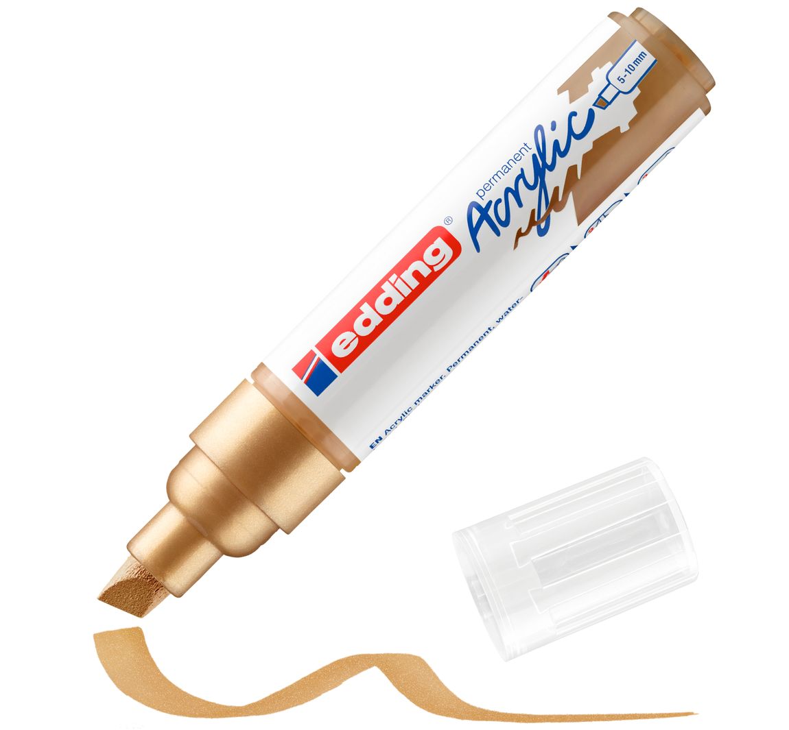 edding 5000 Acrylic "Acrylmarker - Wide" - Rijk Goud