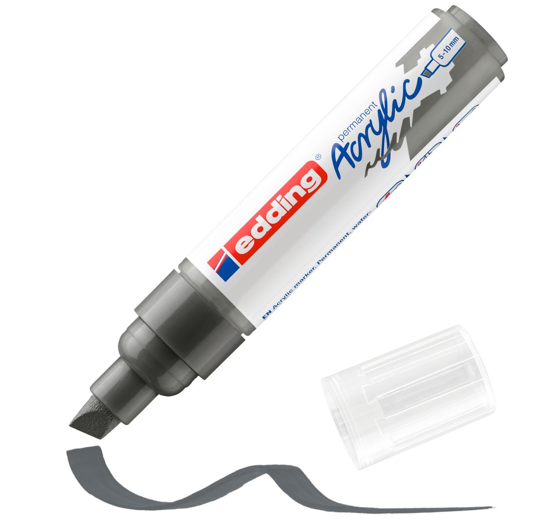edding 5000 Acrylic "Acrylmarker - Wide" - Antraciet