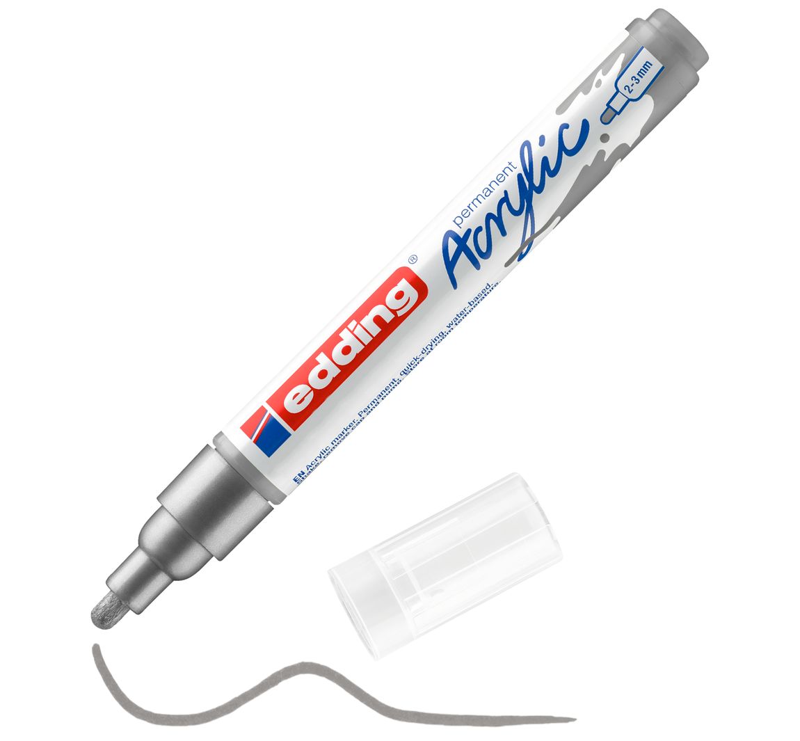 edding 5100 Acrylic "Acrylmarker - Medium" - Zilver