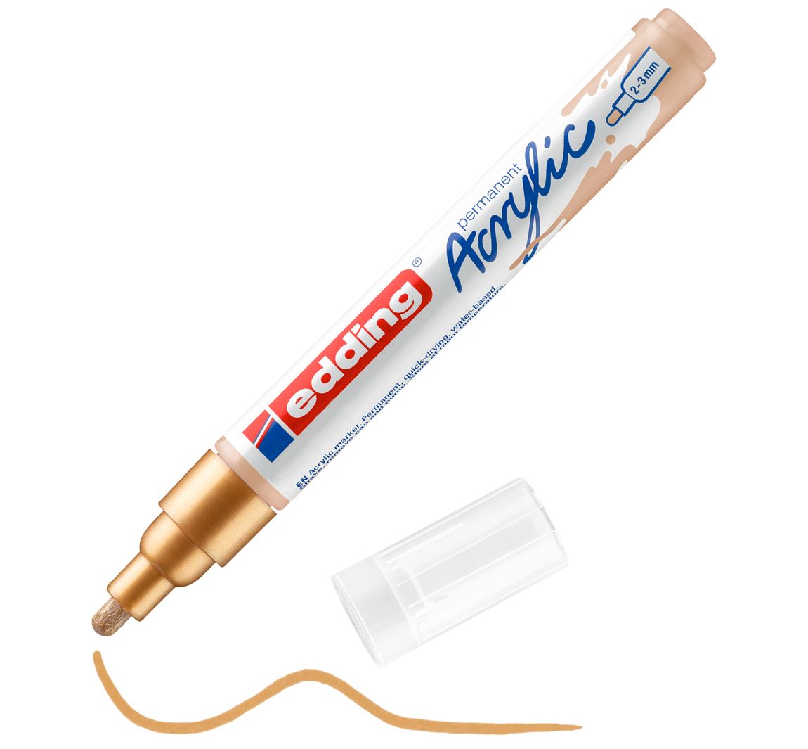 edding 5100 Acrylic "Acrylmarker - Medium" - Rijk Goud