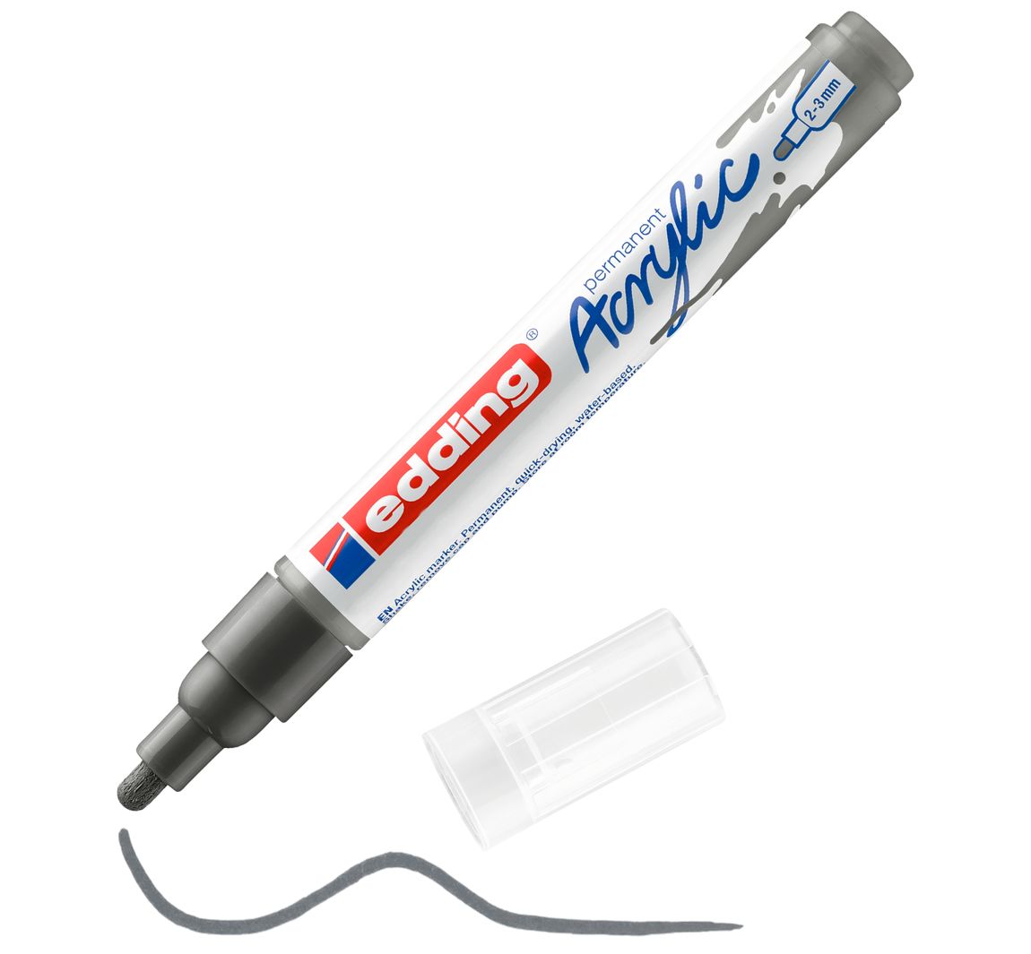 edding 5100 Acrylic "Acrylmarker - Medium" - Antraciet