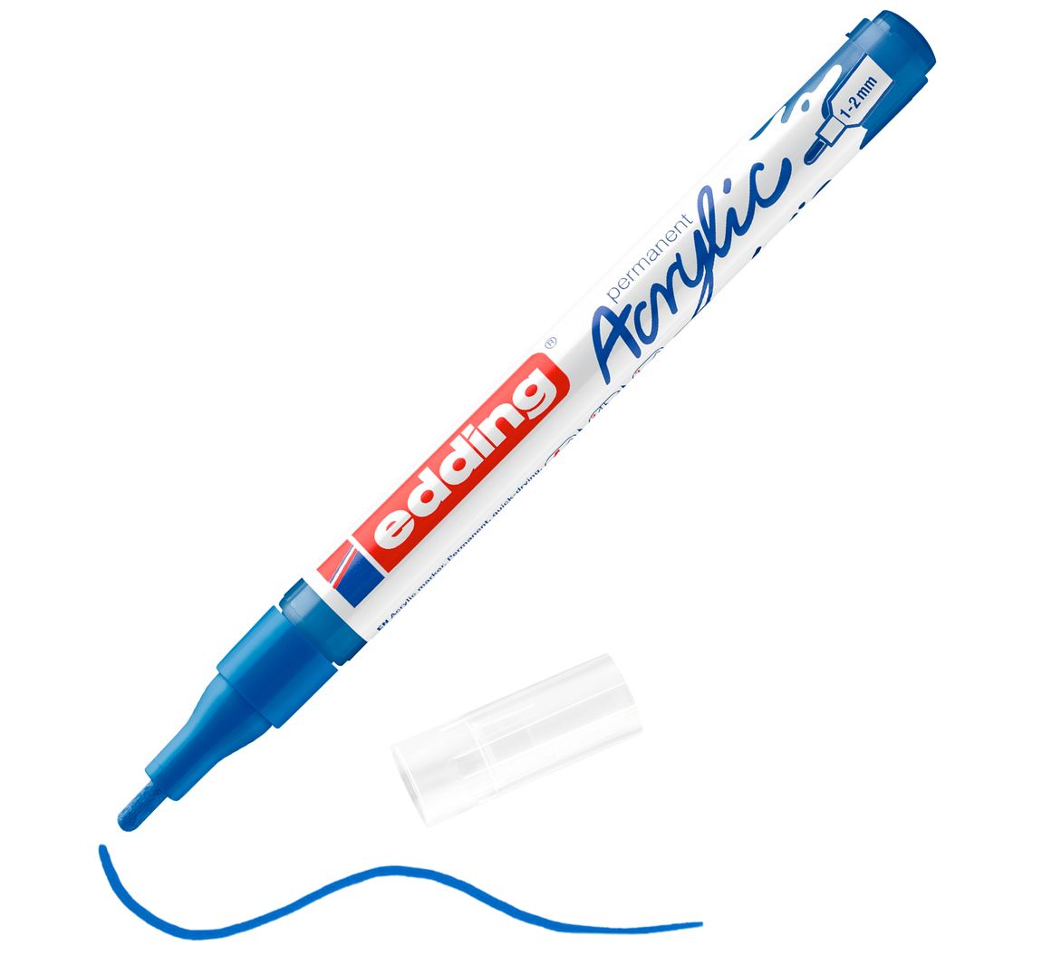 edding 5300 Acrylic "Acrylmarker - Fijn" - Gentiaanblauw