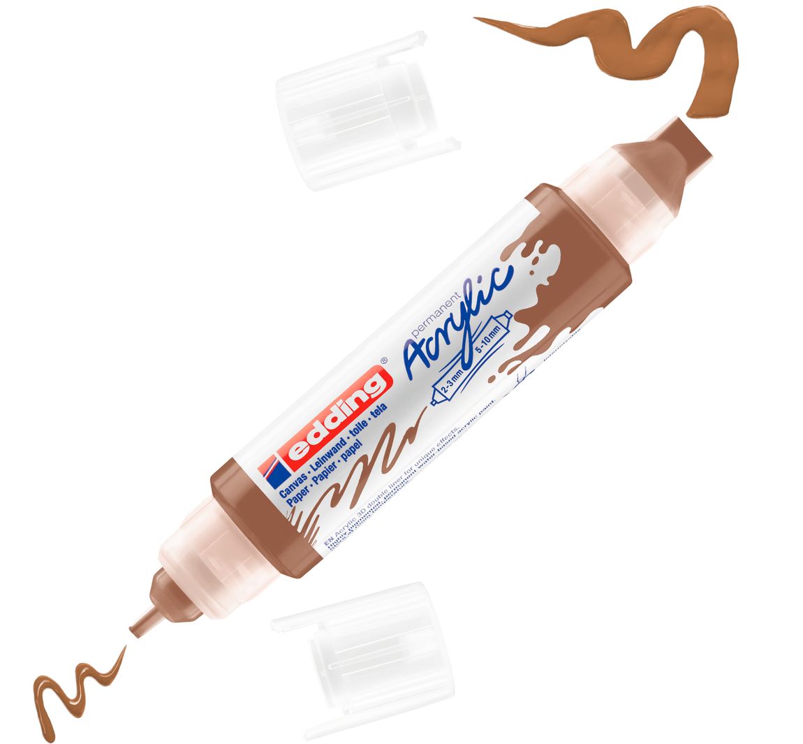 edding 5400 Acrylic "Acryl 3D - Double Liner" - Hazelnoot