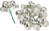 Christmas balls made of glass on wire, 36 pieces, Ø 20 / 25 / 30 mm