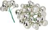 Christmas balls made of glass on wire, 36 pieces, Ø 20 / 25 / 30 mm