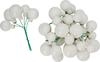 Christmas balls made of glass on wire, 36 pieces, Ø 20 / 25 / 30 mm