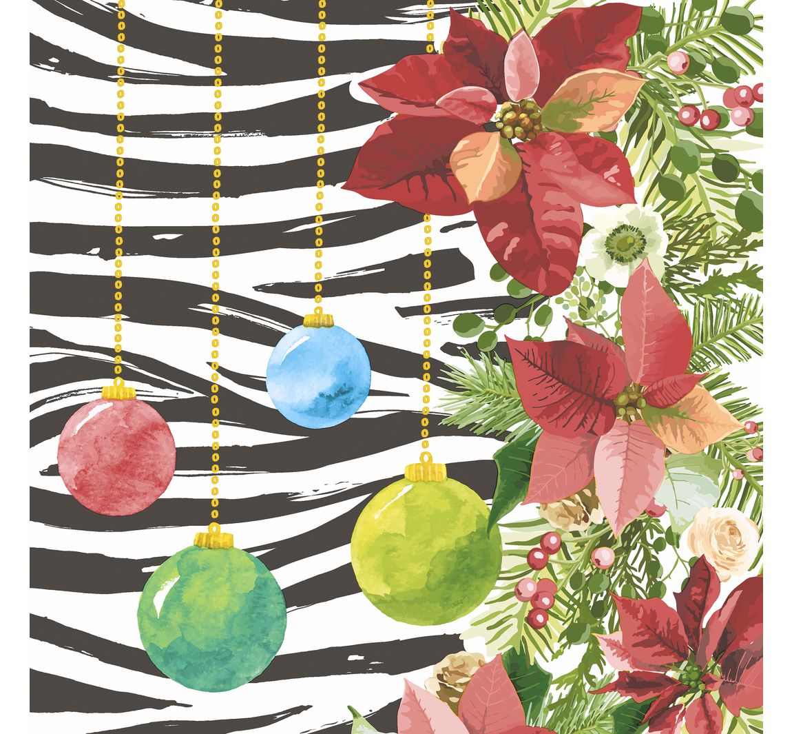 Servet "Jungle X-Mas" - 5 stuks