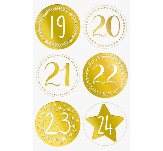 Adventskalender set "Gouden stippen"