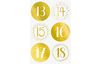 Advent calendar set "Golden dots"