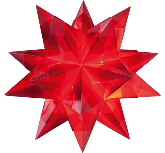 Bascetta sterren set "Transparant papier", rood