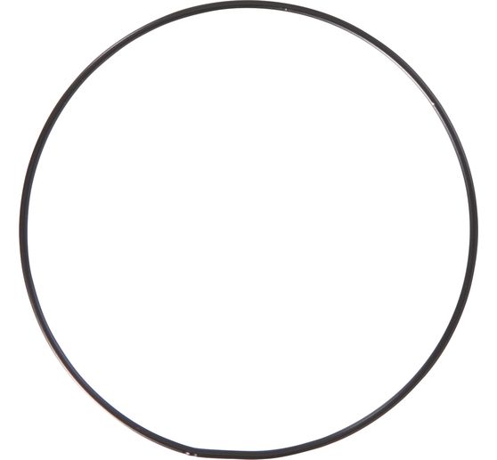 Metalen ring "Cirkel", Zwart