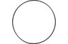 Metalen ring "Cirkel", Zwart
