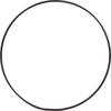 Metalen ring "Cirkel", Zwart